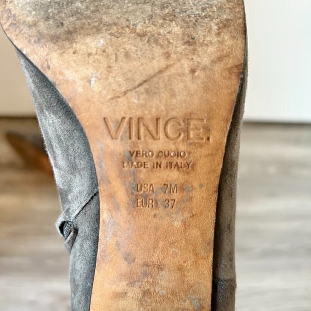 Vince Women's Blakely Suede Bootie in Steel Size 7 - Picture 9 of 9